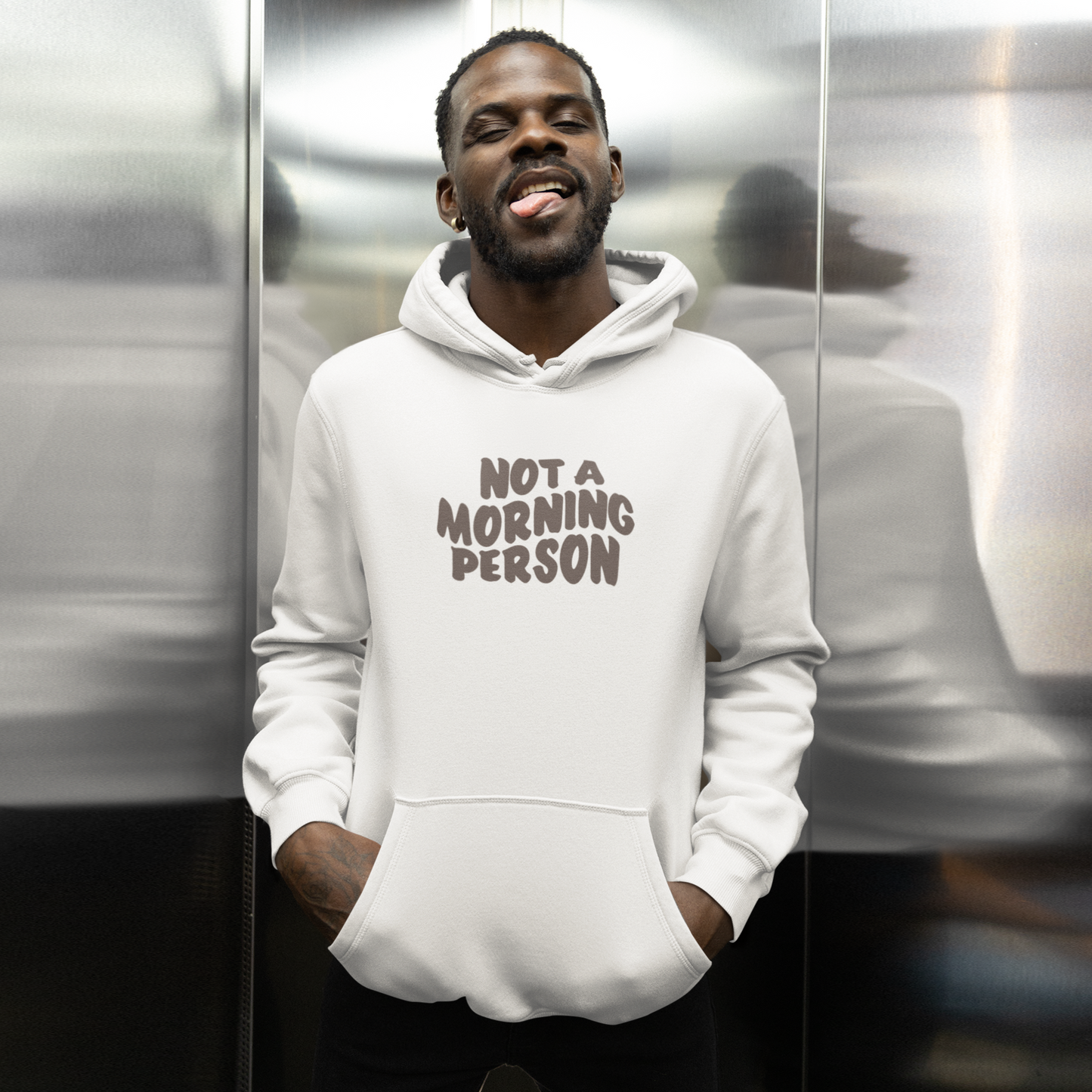 Hoodie 'Not a Morning Person'