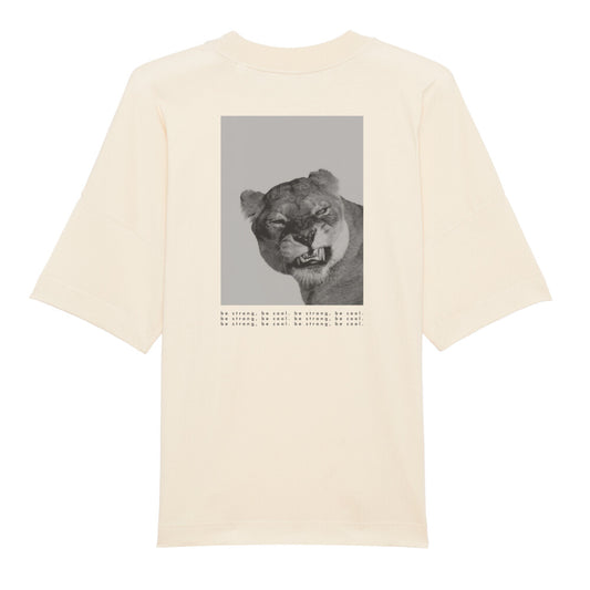 Premium Organic Oversize Shirt 'Be strong, be cool.'