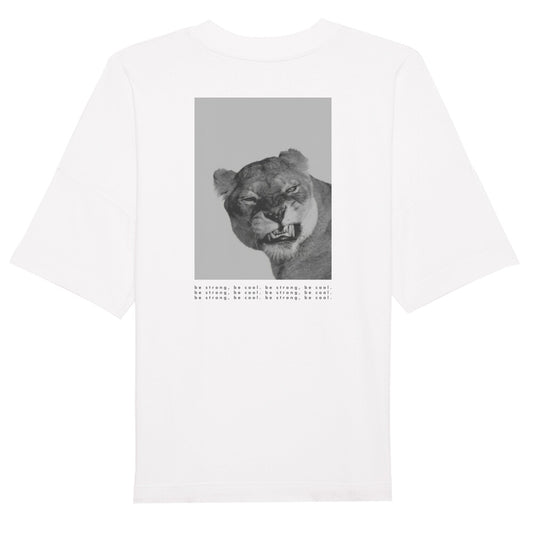 Premium Organic Oversize Shirt 'Be strong, be cool.'