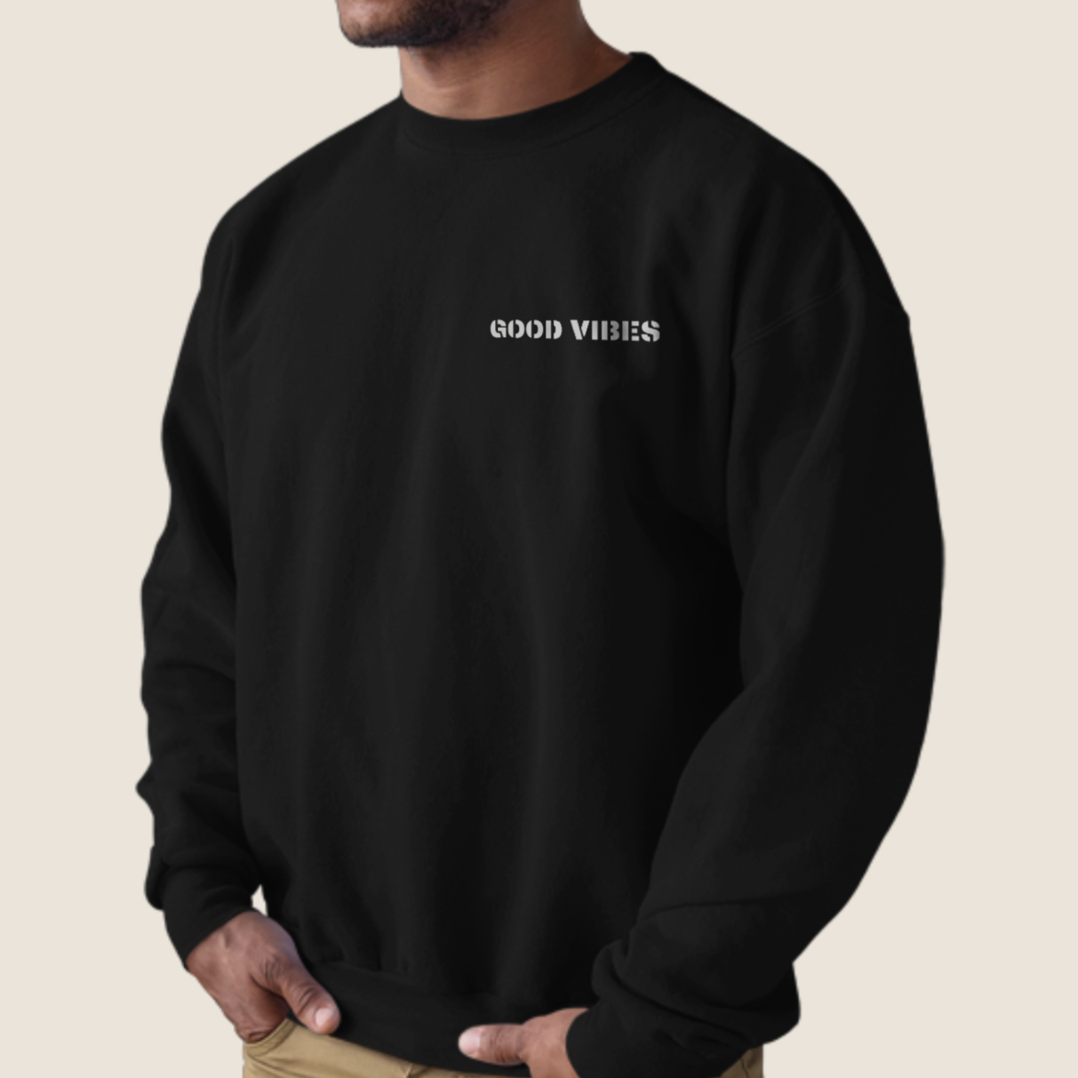 Premium Organic Sweatshirt 'Good Vibes'