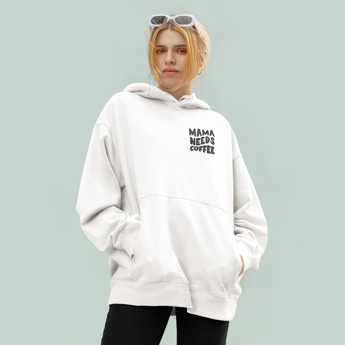 Oversize Hoodie 'Mama needs Coffee'